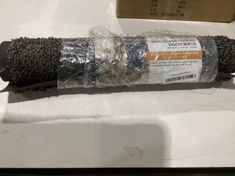 Condition photo showing Good Condition for Mibao Dirt Trapper Door Mat for Indoor Outdoor, Waterproof All-Season, All-Weather Doormat, Heavy Duty Non-Slip Entrance Rug, Low Profile Absorbent Entrance Mat Carpet, 30" x 18", Green 1'6" x 2'6" (Rectangular) Green