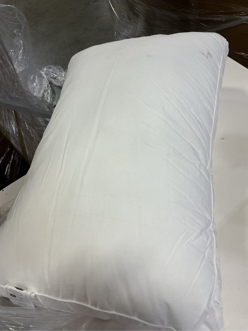 Condition photo showing As Is for down alternative body pillow