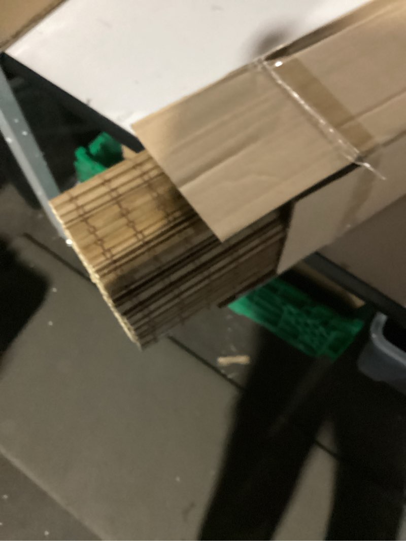 Condition photo showing Good Condition for Cordless Bamboo Roman Shades for Windows, Blinds Size (27.5" W ×64" H) Colour (Highfield Teak) Highfield Teak 27.5" W × 64" H