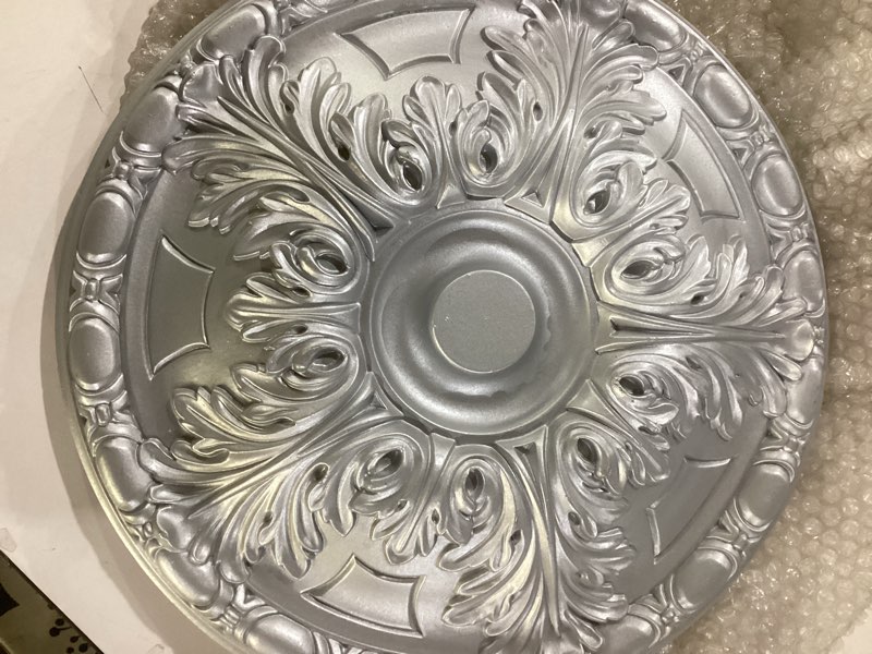 Ekena Millwork CM16GAPLS Ceiling Medallion, Platinum