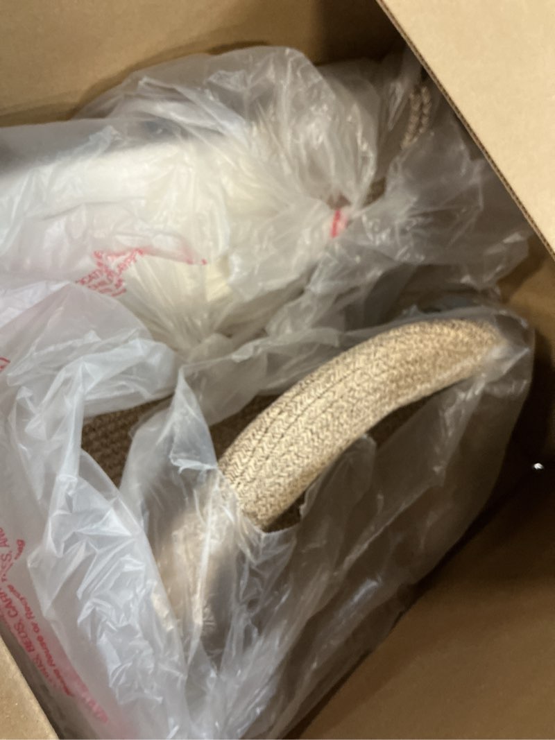 Condition photo showing Good Condition for Laundry Basket,Woven Cotton Rope Laundry Hamper,60L for Decor Storage of Dirty Clothes,Toys and Blankets in Bathroom,bed Room and Living Room Brown 60L