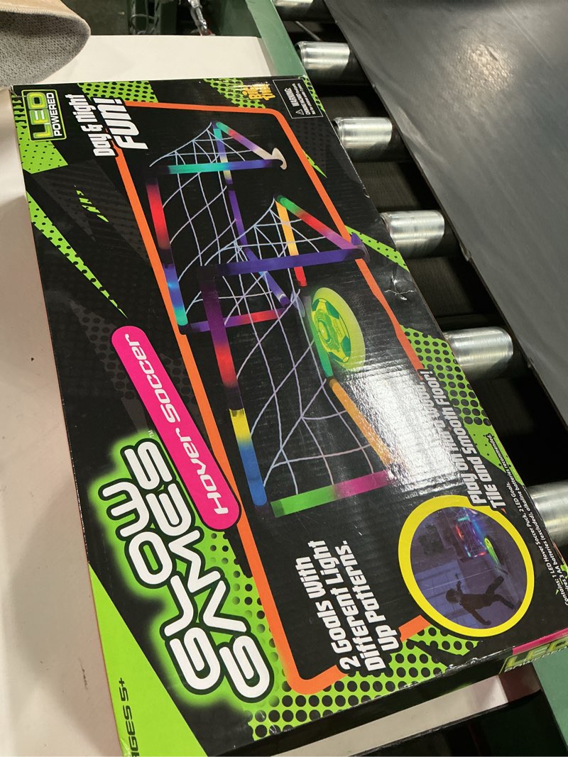 Condition photo showing As Is for glow games hover soccer sports set: toy sports set with net for kids