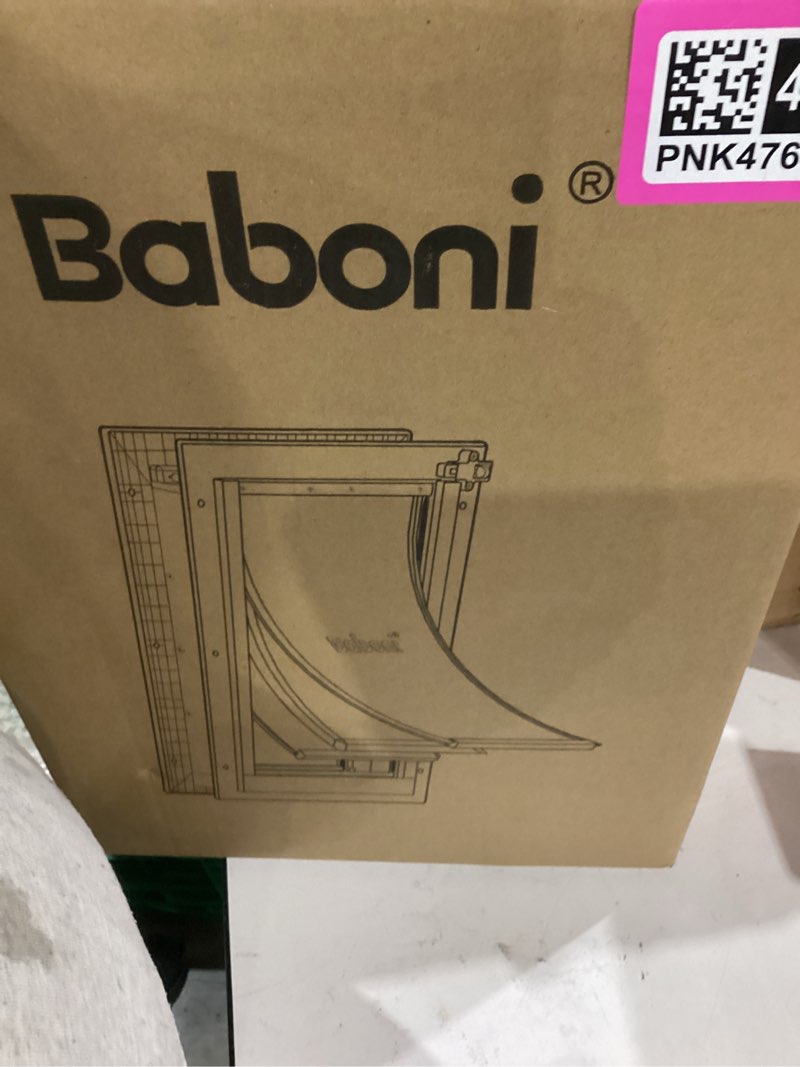Condition photo showing New/Like New for Baboni 3-Flaps Pet Door for Interior and Exterior Doors, Durable Plastic Frame and Telescoping Tunnel, Aluminum Lock/Metal Panel, Strong Magnetic Flaps, Never Rust Dog Door (Pets Up to 40 Lb) -Medium Medium for Door(Plastic Frame)