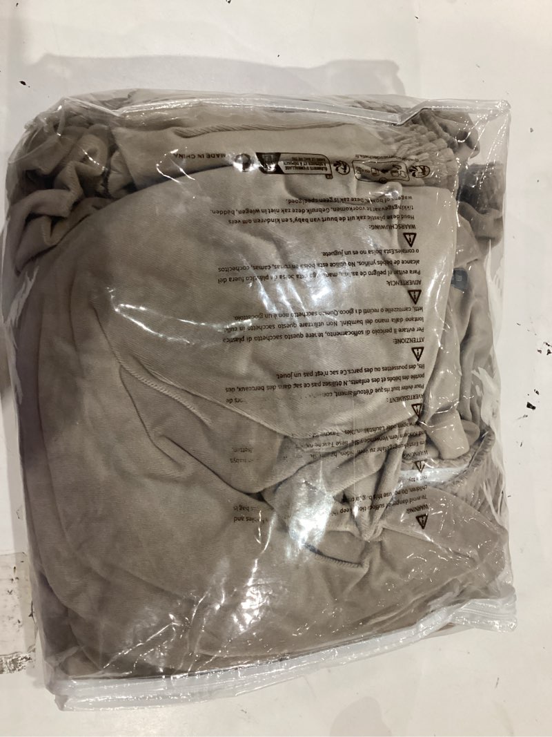 Condition photo showing Good Condition for princedeco velvet couch cover loveseat covers for 2 cushion couch 3 piece sofa covers for dogs washable loveseat covers width up to 72 inch no slip stretch sofa slipcover(medium, taupe) taupe medium(58"-72")