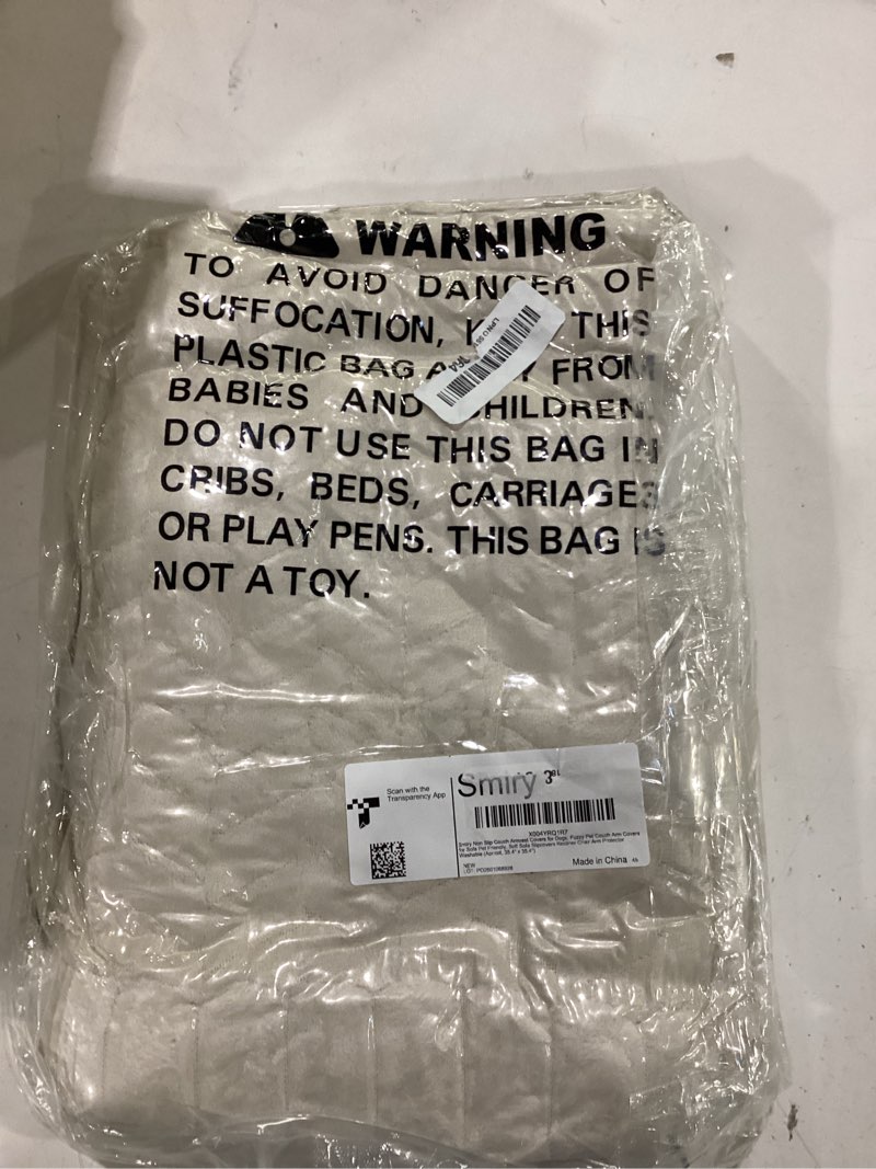 Condition photo showing Good Condition for smiry couch cover for dogs, non slip fuzzy pet sofa arm covers washable | sofa slipcovers for armrest & backrest, soft thick furniture protector for cats dogs, against fur, dirt (27.6"x27.6") apricot 27.6"x27.6"
