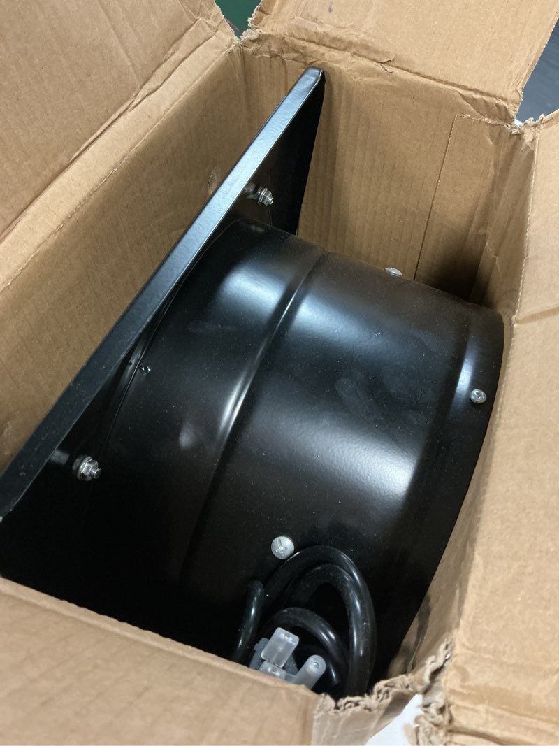 Condition photo showing Good Condition for 10 inch 988 cfm exhaust fan with 9.8 foot power cord, kitchen exhaust fan with speed controller for window, attic, ceiling, basement, bathroom ventilation