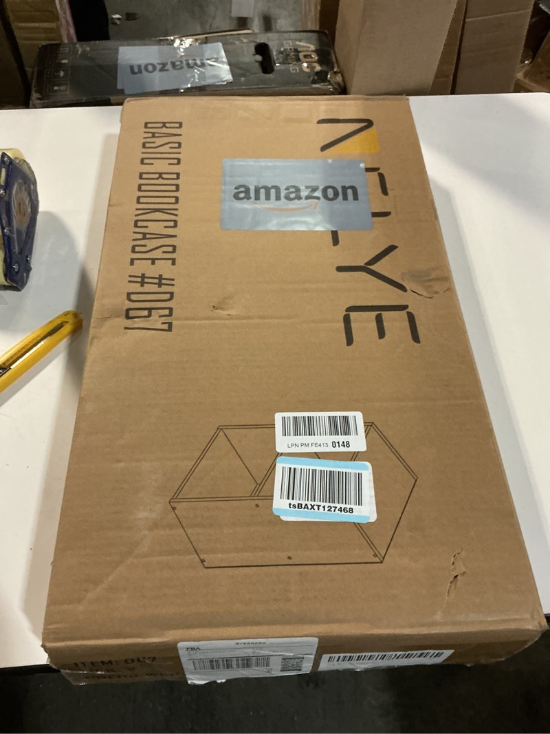 Condition photo showing Good Condition for Basic Open Shelf Bookcase - 2-Tier Small Tiny Wooden Cube Storage Shelves Split Bookshelf, White