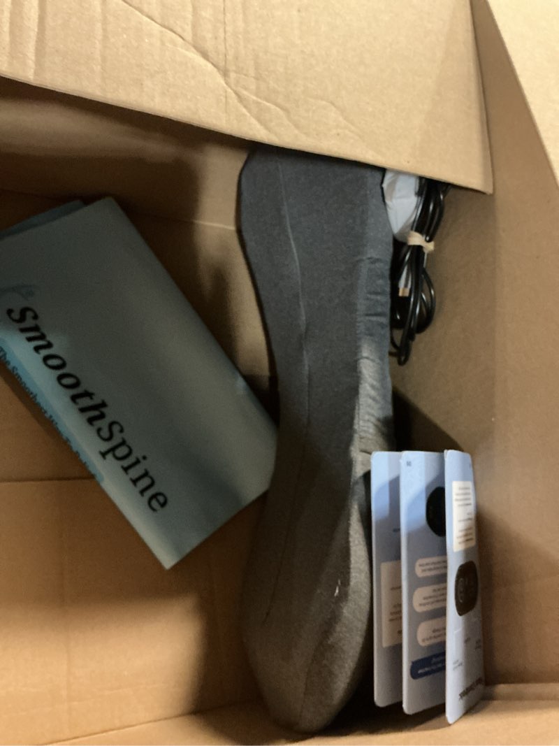 Condition photo showing As Is for smoothspine triple fusion back massager - the official smooth spine massager with heat - design to support lower back comfort, relaxation device for home use (triple fusion back massager)