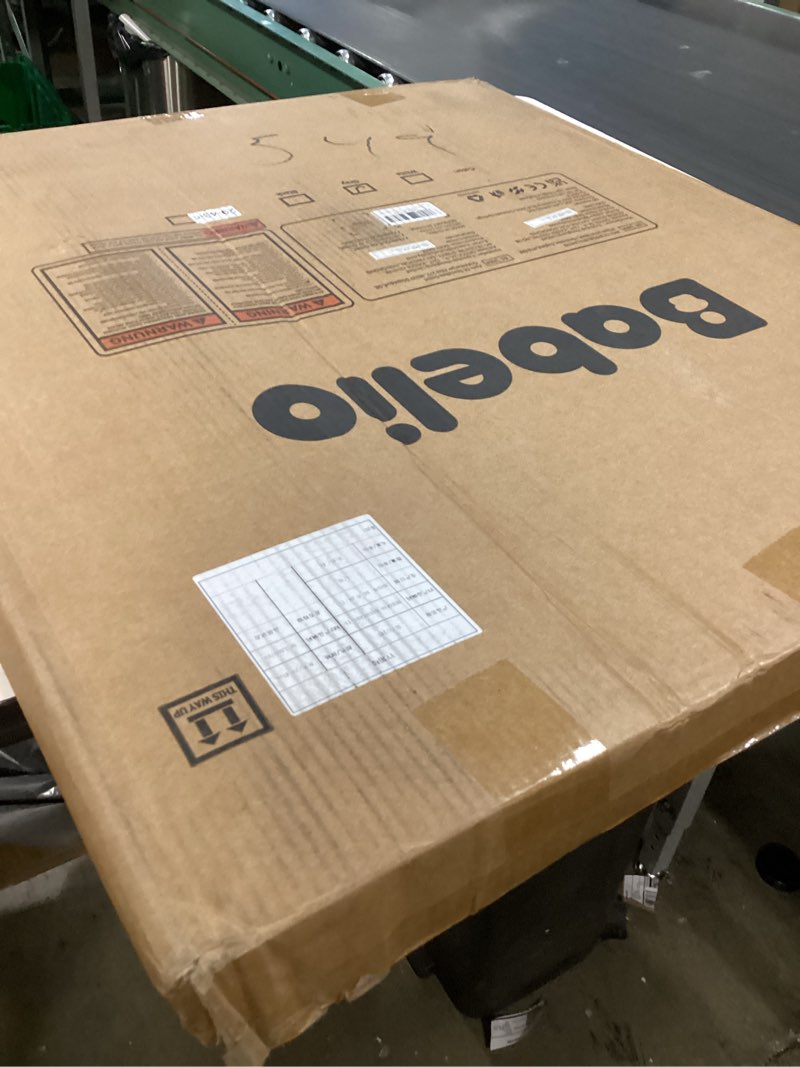 Condition photo showing New/Like New for BABELIO New Version Baby Gate with Cat Door Adjustable,29-40" Metal Pet Door for Stairs & Doorways,Pressure Mounted,No Tools Needed,White White 29-40" Wide, 30" Tall