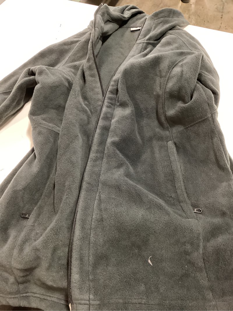 Condition photo showing As Is for Columbia Women's Benton Springs II Long Hoodie, Black, 1X Plus