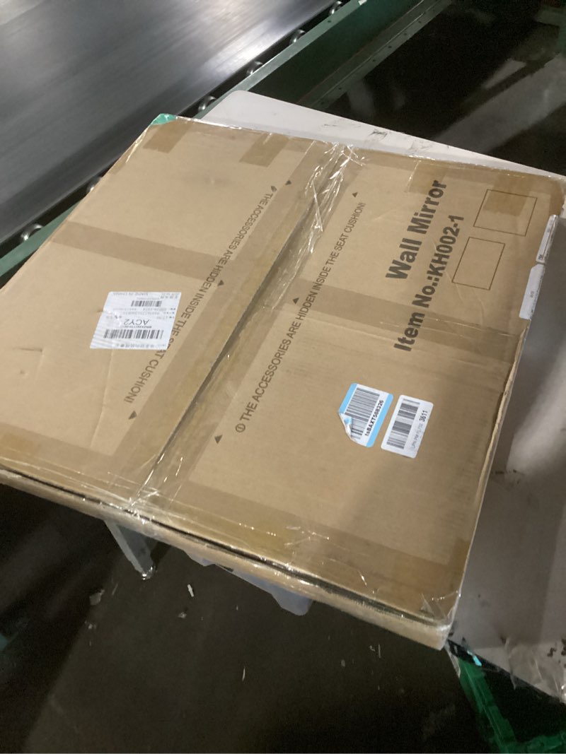 Condition photo showing New/Like New for bathroom mirrors for over sink, round frameless mirrors for wall, 20x20 inch beveled bathroom mirror, bathroom vanity circle mirror for bedroom living room entryway home decor round 20"l x 20"w