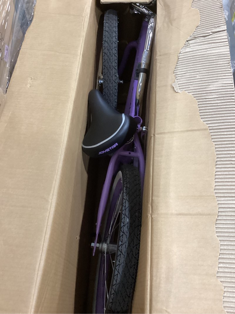 Condition photo showing Good Condition for joystar 20" 24" 26" beach cruiser bike for girls, boys, mens and womens, single speed kids cruiser bikes with coaster brake, multiple colors purple 24 inch with coaster brake