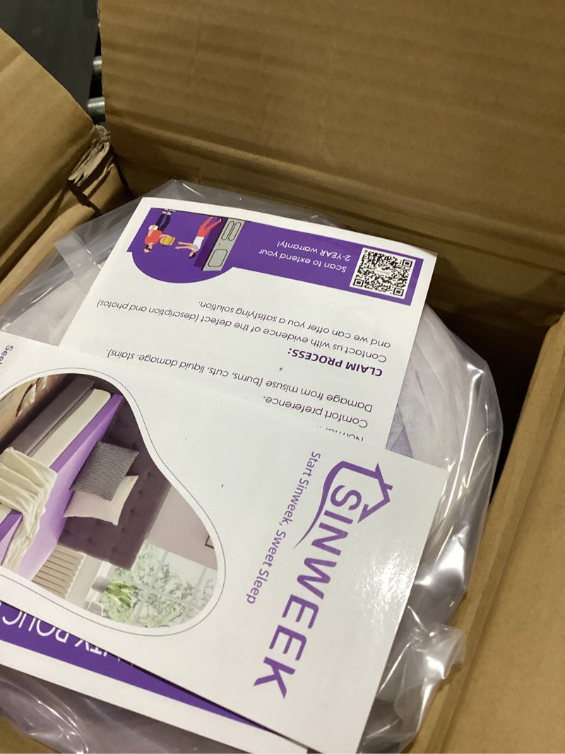 Condition photo showing Good Condition for sinweek 3 inch gel memory foam mattress topper twin xl, twin extra long mattress pads for college dorm single bed, ventilated soft bed topper, certipur-us certified, twin xl size twin xl 3 inch