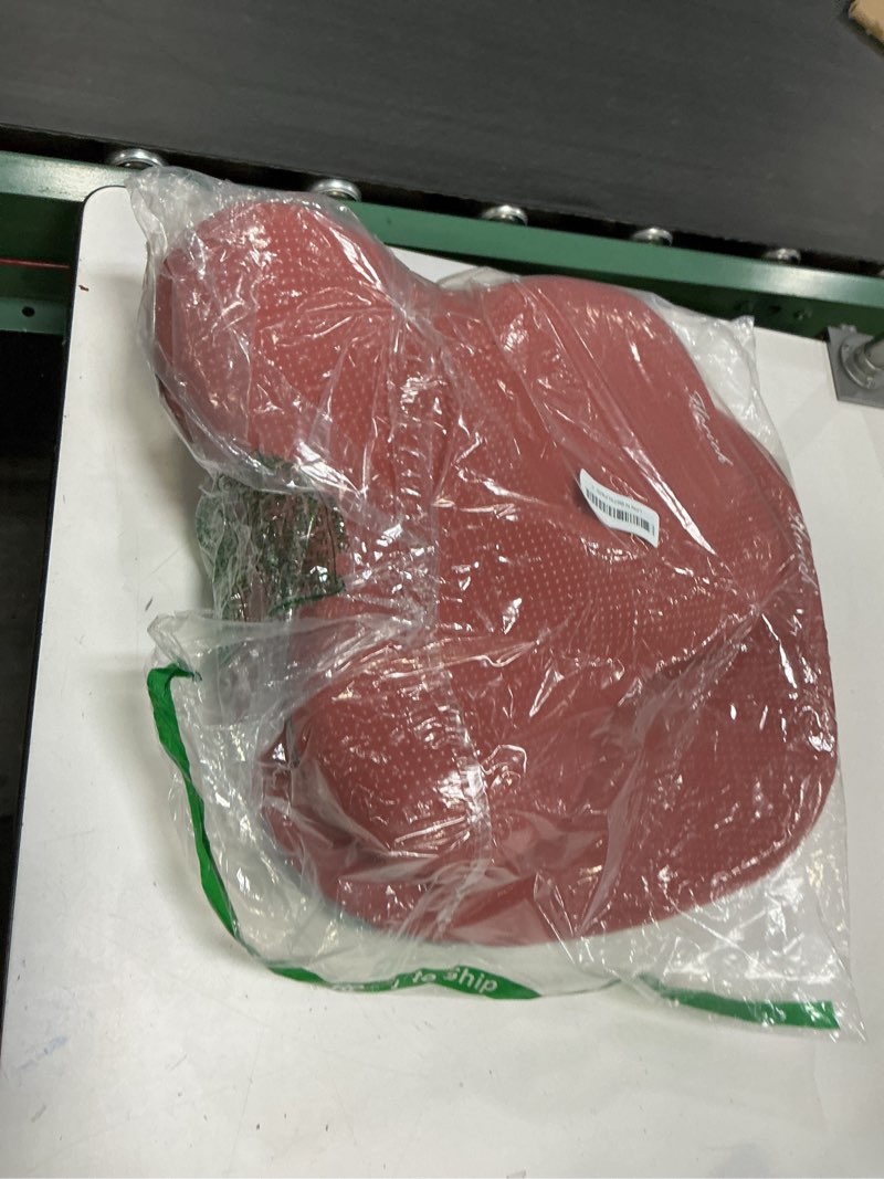 Condition photo showing Good Condition for FLORICH Car Seat Cushion and Lumbar Support Pillow for Office Chair Car, Neck Headrest Pillow, Ergonomic Memory Foam, Pressure-Relieving Back Support for Car, Office Chair & Wheelchair – Red Red Seat Cushion&Lumbar Pillow&Headrest Pillow