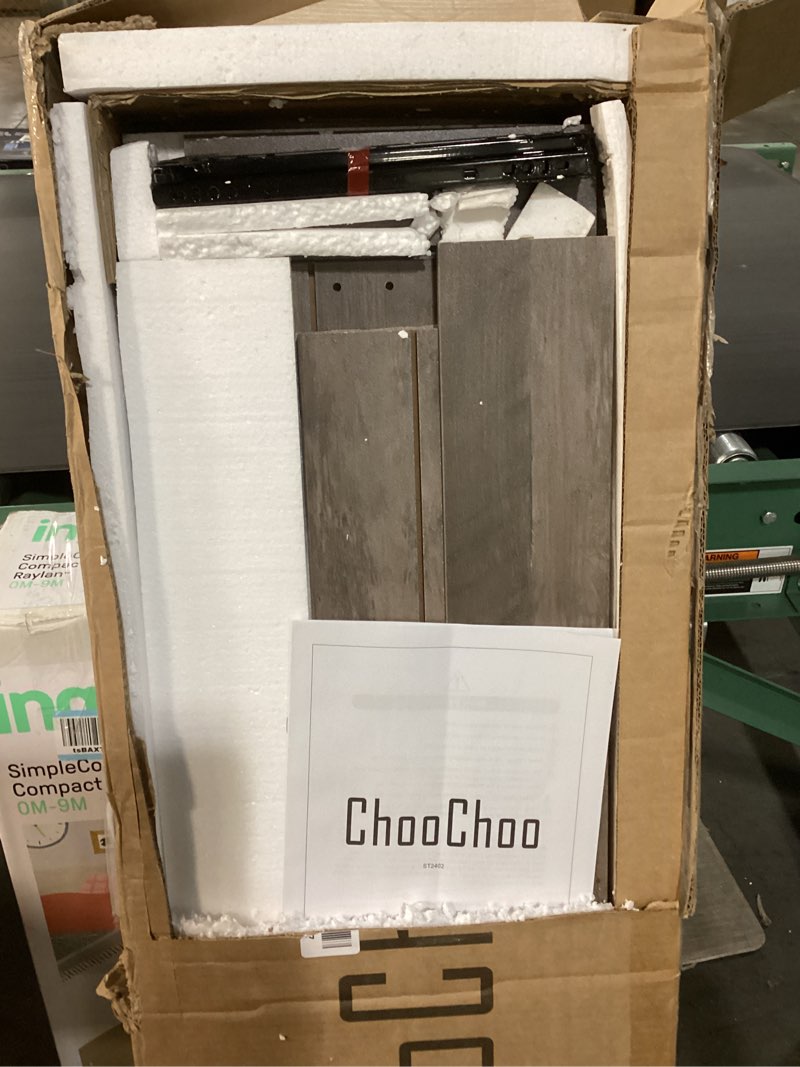 Condition photo showing Good Condition for ChooChoo 47'' Farmhouse Console Table with Drawer, Entryway Table with Storage Shelf, Rustic A-Design Sofa Table for Hallway, Entrance, Living Room, Grey