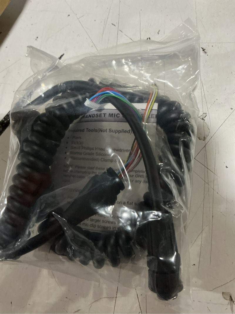 Condition photo showing Good Condition for bonbo coiled extension cable for garmin ghs 10 microphone | replacement fist microphone cord & assembly