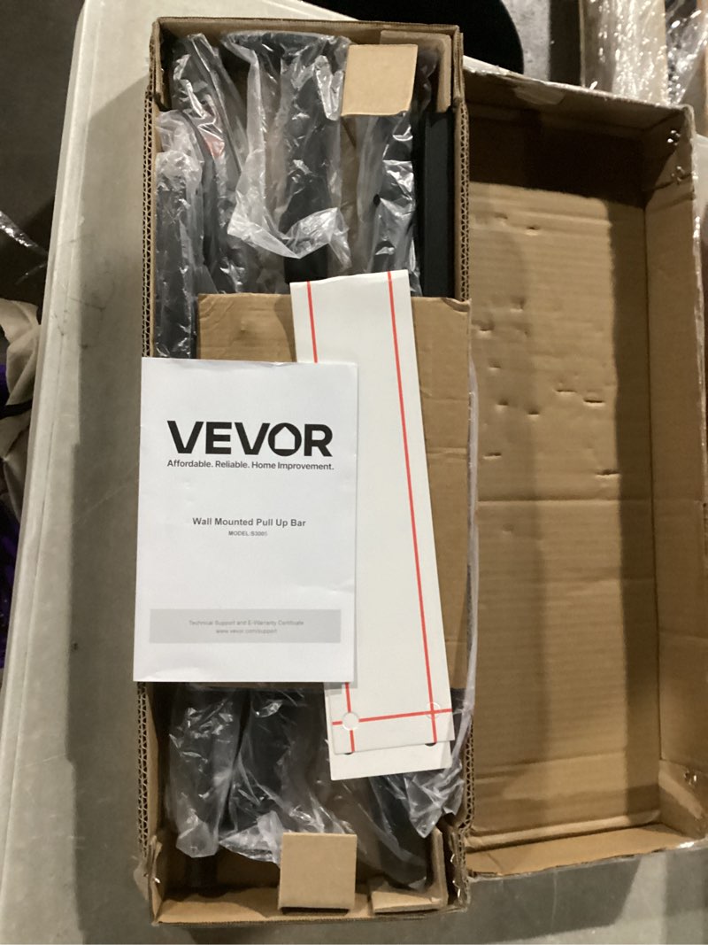 Condition photo showing New/Like New for vevor joist mount pull up bar, ceiling mounted chin up bar for home gym, multi-grip pull ups, 42 in width multifunctional training station, heavy duty steel upper body workout bars, 440 lbs capacity