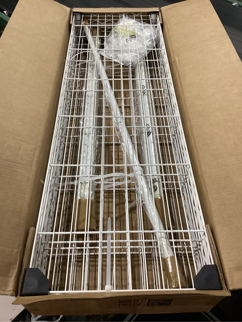 Condition photo showing New/Like New for ulif h4 plus garment rack, 4-tier portable clothes and clothing rack for bedroom and cloakroom, closet storage and organizer wardrobe system, 45" w x 14" d x 76.4" h, load 522lbs, white h4 plus white