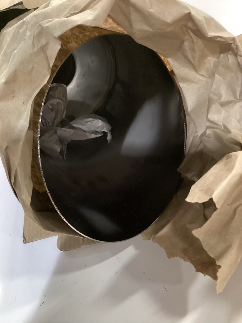 Condition photo showing Good Condition for 2.5 inch exhaust tip, 2.5" Inlet 6.00" Outlet 12.00" Overall Length, 304 Stainless Steel Chrome Plated Exhaust Tip