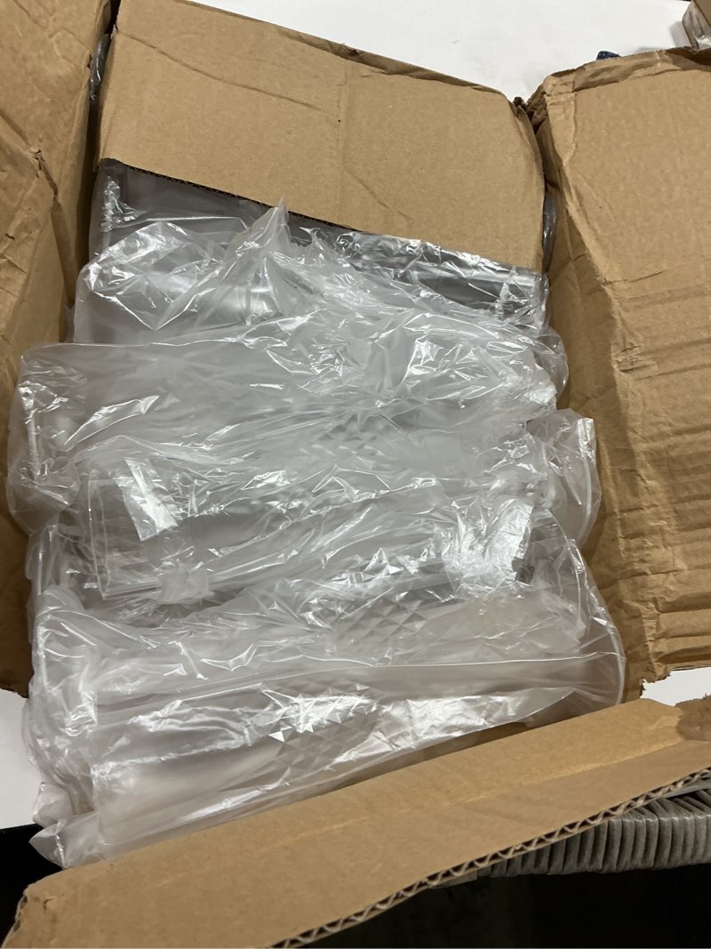 Condition photo showing Good Condition for 24 pcs plastic champagne flutes,white champagne glasses bulk, made of durable plastic material can be used for weddings, everyday fun parties and more! white 24