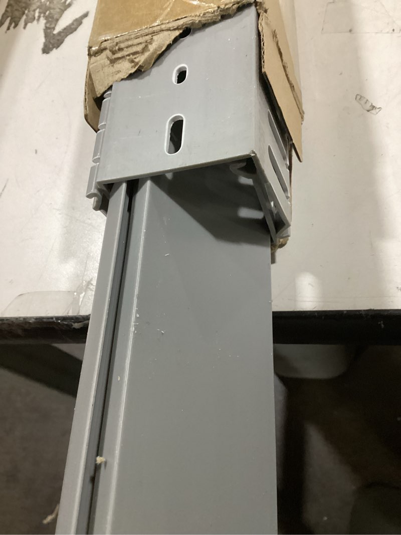 ZhiYo 2x2in Server Rack Cable Management, 6ft (2xL3ft) Cable Duct Cable Raceway Kit, Electrically Safe PVC for Network Cable Management, Open Slot Wire Raceway for Computer Under Desk, Wire Duct Grey L 78in x W 2 in x H 2 in Grey