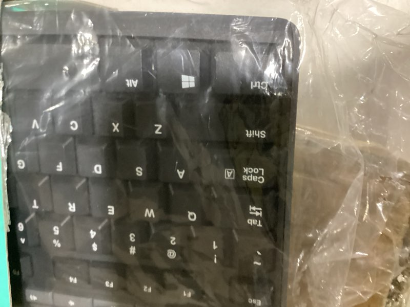 Condition photo showing As Is for logitech mk270 full size wireless keyboard and mouse combo - black combo black 1 pack
