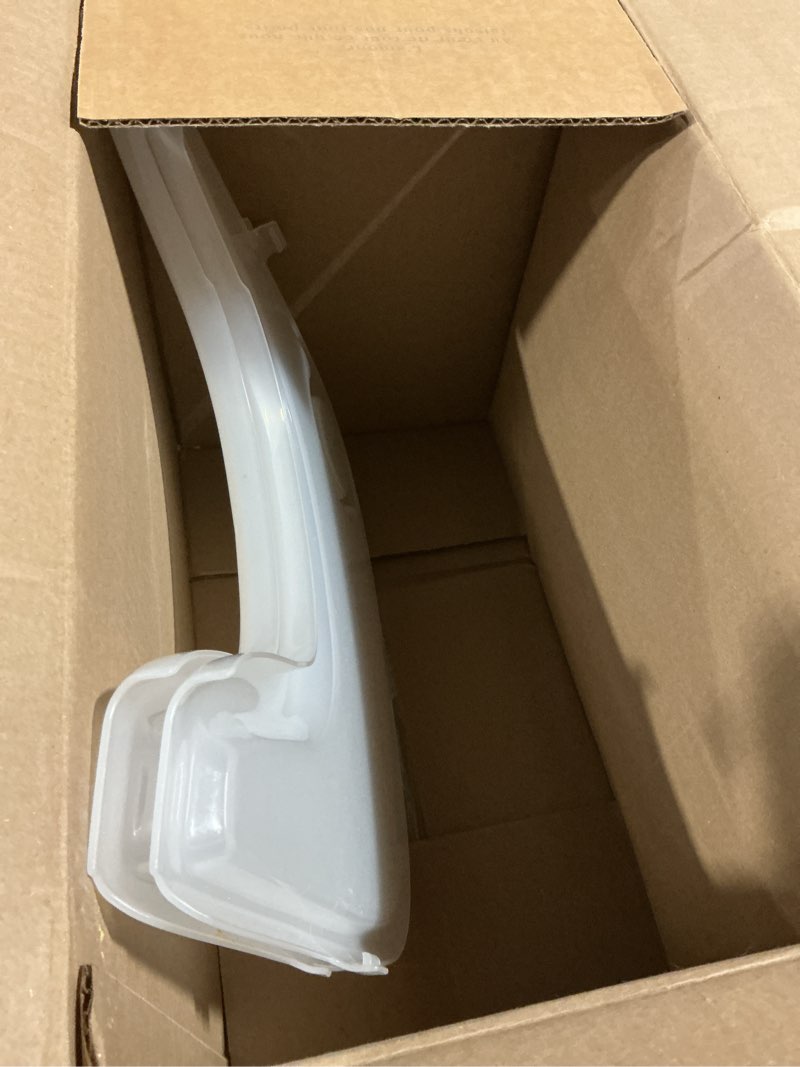 Condition photo showing As Is for high chair tray cover compatible with stokke tripp trapp chair with cup holder - smooth surface and strong suction - made with food-safe plastic (bpa bps bpf lead phthalate free) - clear