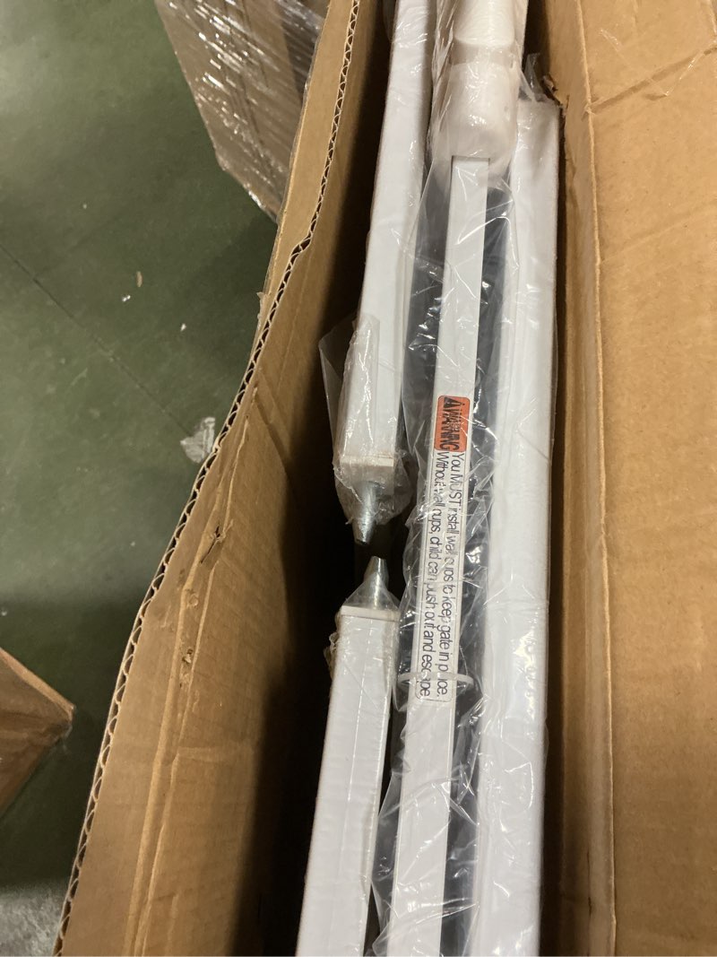 Condition photo showing New/Like New for Extra Wide Baby Gate 38.5-43.5 Inch Walk Through Pressure Mounted No Drill Safety Child Gate with Door Tension Metal Gate for Stairs Doorway Puppy Dog Cat 38.58"-43.31"/98-110cm