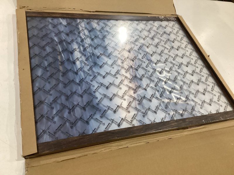 Condition photo showing New/Like New for 18x24 picture frame, brown 18 x 24 poster frame for horizontal or vertical wall mounting, 1 pack brown 18x24