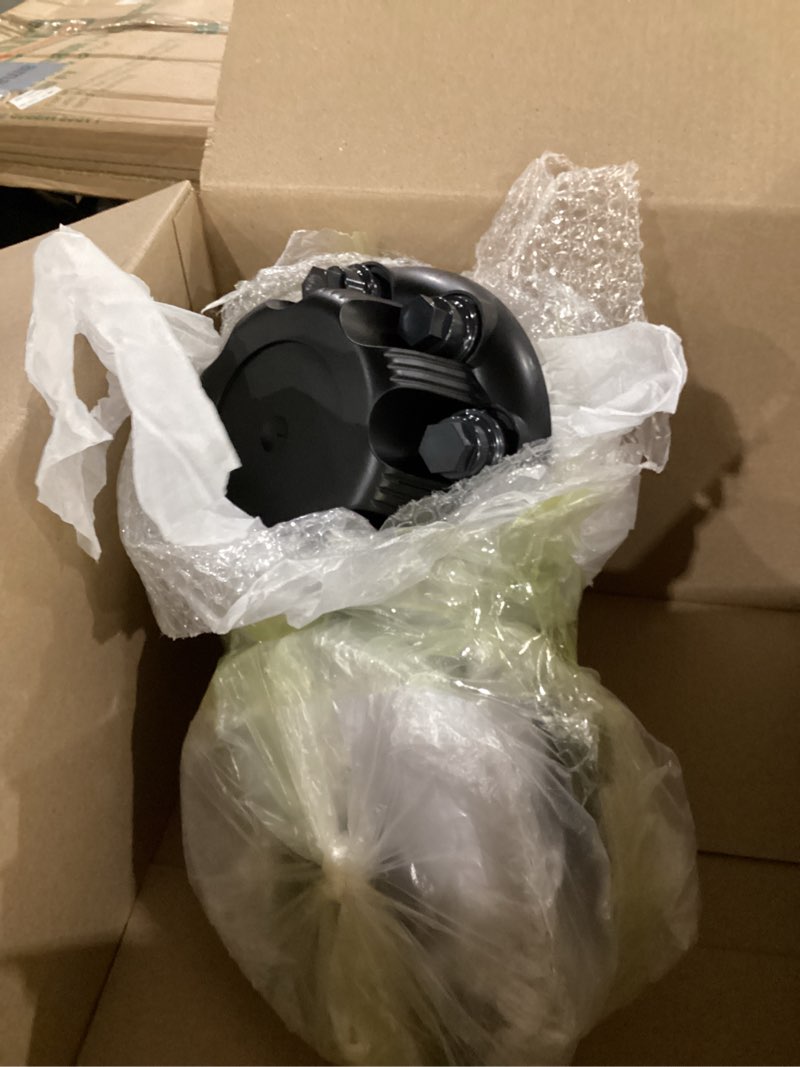 8-lug matte black wheel center cap