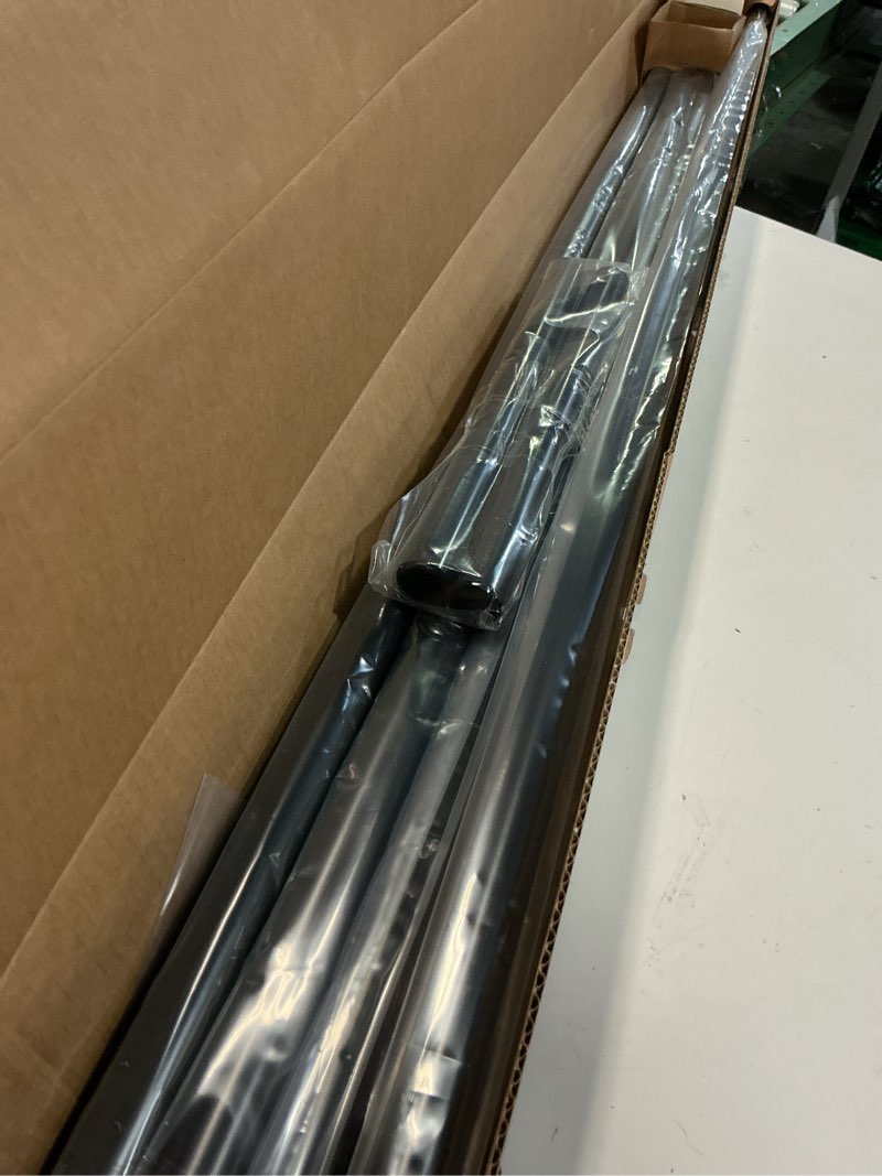 Condition photo showing Good Condition for ivilon window curtain rod end cap - 1 inch pole. 120 to 240 inch. black 120 to 240 in.