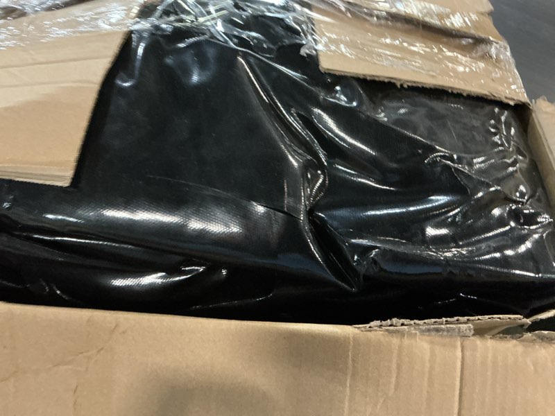 Condition photo showing As Is for boat covers 17-19ft, 0.33mm thickened dual-pvc coated 100% waterproof trailerable boat cover heavy duty with winch & cable for tri-hull, v-hull, fishing, bass boat, easy to install, 102" wide black 17-19ft