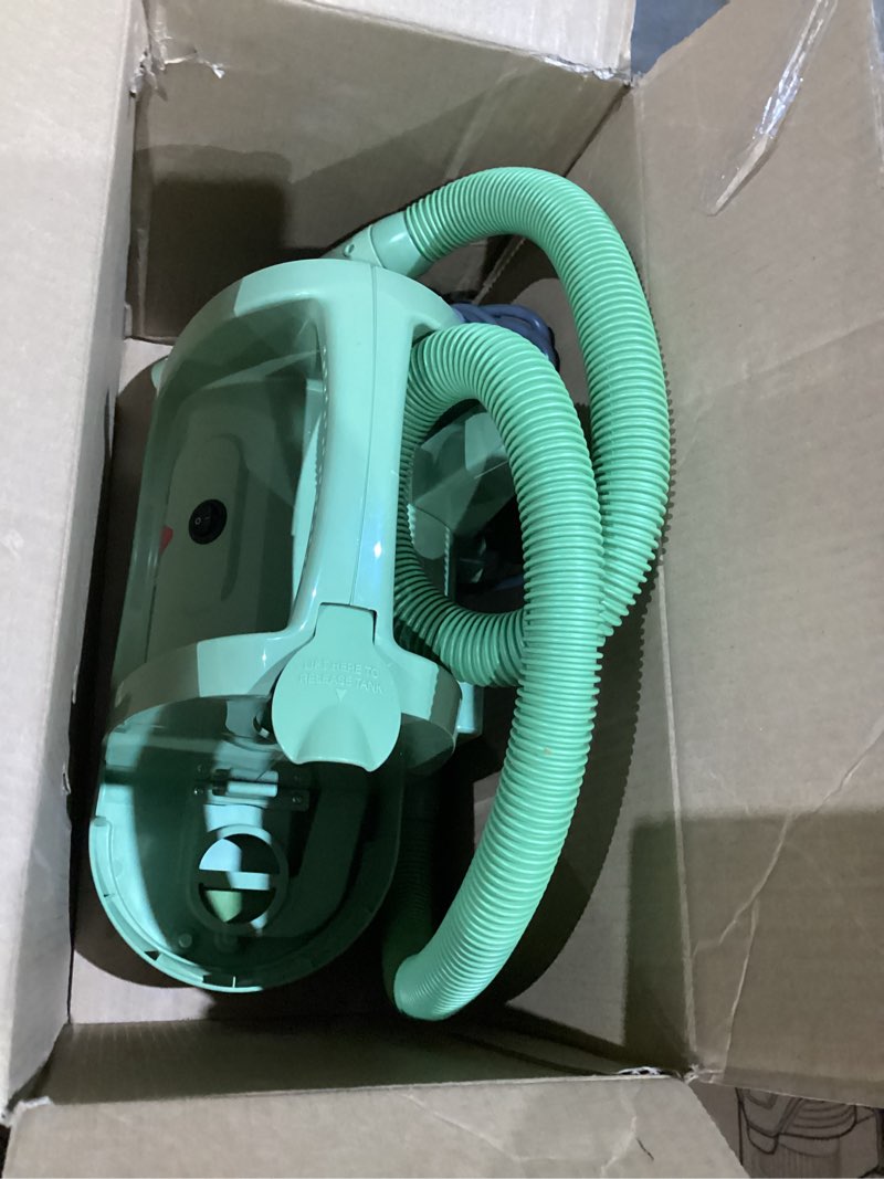 Condition photo showing As Is for BISSELL Little Green Multi-Purpose Portable Carpet and Upholstery Cleaner, Car and Auto Detailer, with Exclusive Specialty Tools, Green, 1400B