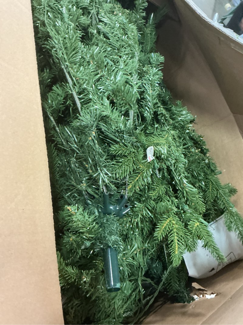 Condition photo showing Good Condition for 6FT Pre-Lit Artificial Christmas Tree with 1458 PE&PVC Mixed Branch Tips, 400 Warm White Lights, Hinged Premium Spruce Fake Xmas Trees, Green, Foldable Base VFP60TP-1458T-400L 6ft