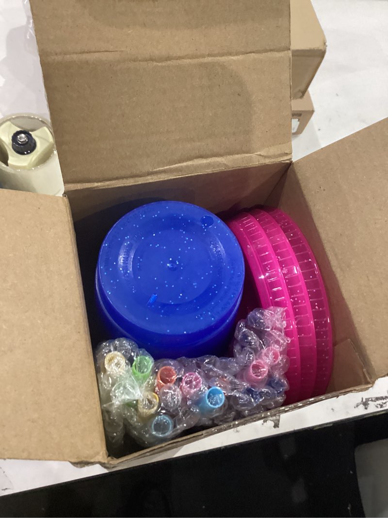 Condition photo showing Good Condition for honeydak 15 pack tumbler with straw and lid bulk cups for gifts glitter plastic coffee cups 24-27 oz reusable water bottle iced coffee travel mug party favors for birthdays travel (cute colors) cute colors 15