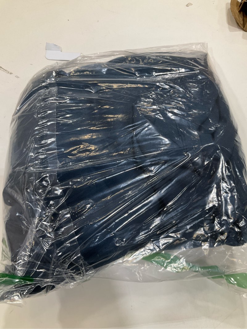 Condition photo showing Good Condition for Navy Blue Curtains 84 inch Length for Bedroom Back Tab Light Filtering Semi Sheer Blue Living Room Curtains Linen Cotton Textured Indigo Blue Drapery Panel Modern Farmhouse Aesthetic Decor Dark Blue Navy Blue 52"W x 84"L (Pack of 2)
