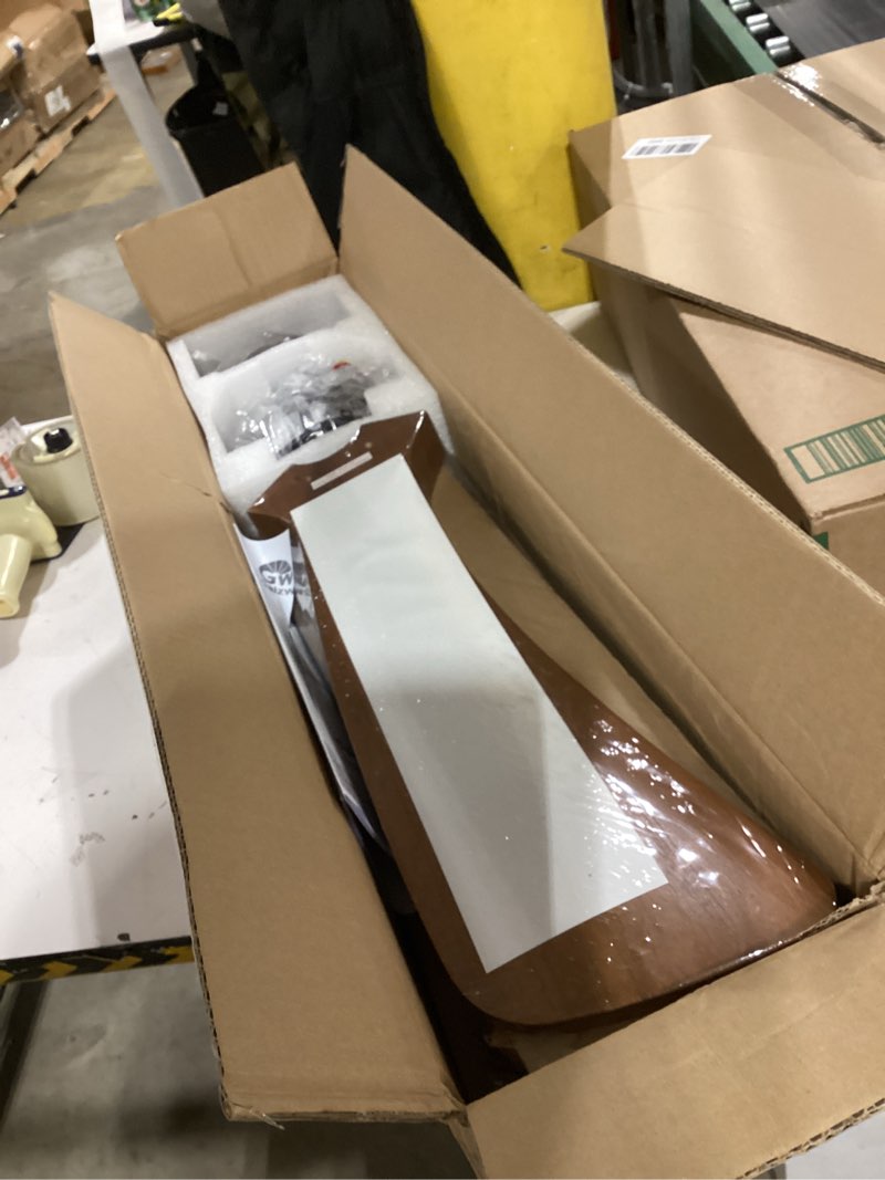 Condition photo showing Good Condition for Ceiling Fans with Lights, 36 Inch Ceiling Fan of Modern Low Profile, Flush Mount Fans, 3CCT, Noiseless, 3 Blades Solid Wood,Walnut Fan Light for Kid's Rooms, Bedroom, Living Room and Garage Black Walnut + Flush Mount 36 inch