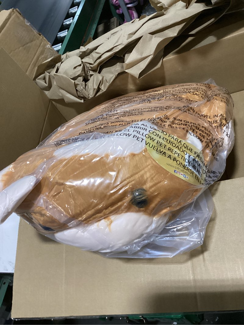 Condition photo showing New/Like New for pillow pets jumbo 30" highland cow