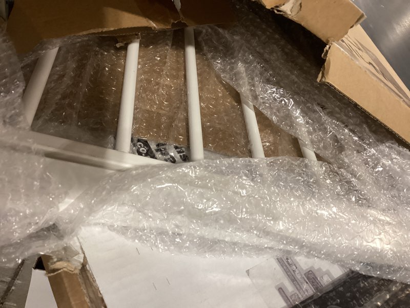 Condition photo showing Good Condition for Fairy Baby Narrow Baby Gate for Stair, 22.8"-25.5" Wide Pressure Mounted Pet Gate for Doorway, Easy Walk Thru Child Safety Gate, White