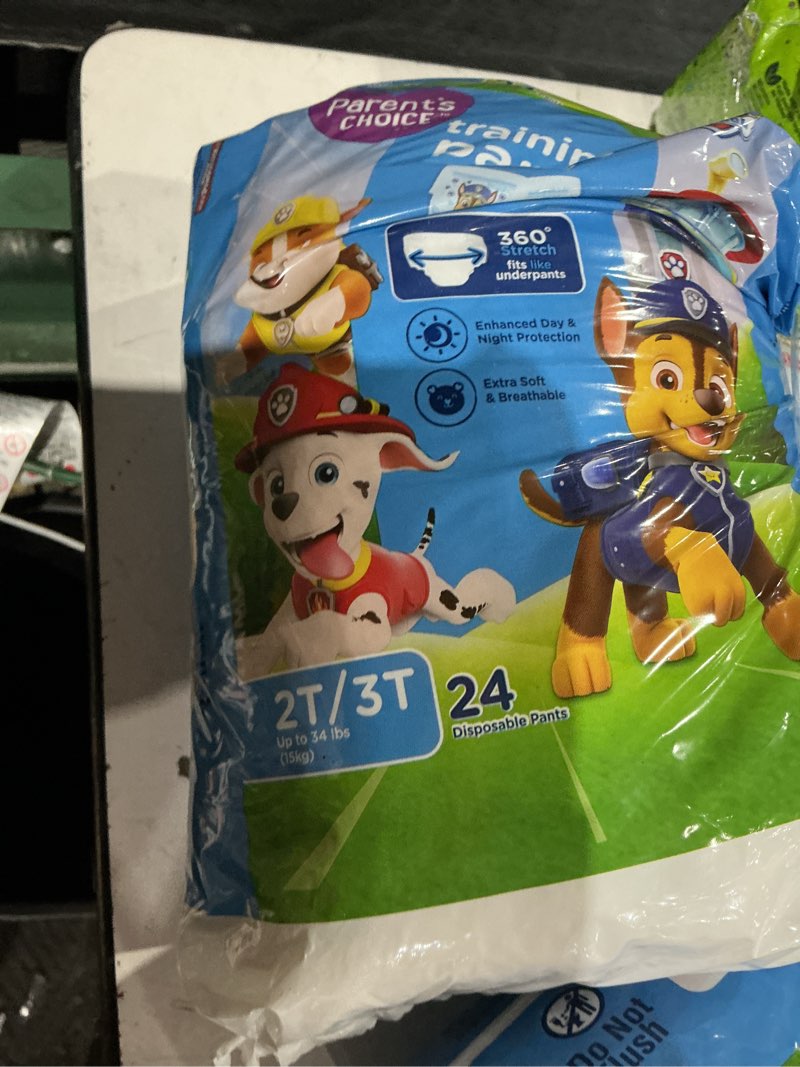 Condition photo showing Good Condition for parent's choice paw patrol training pants for boys, 2t/3t, 24 count (select for more options)