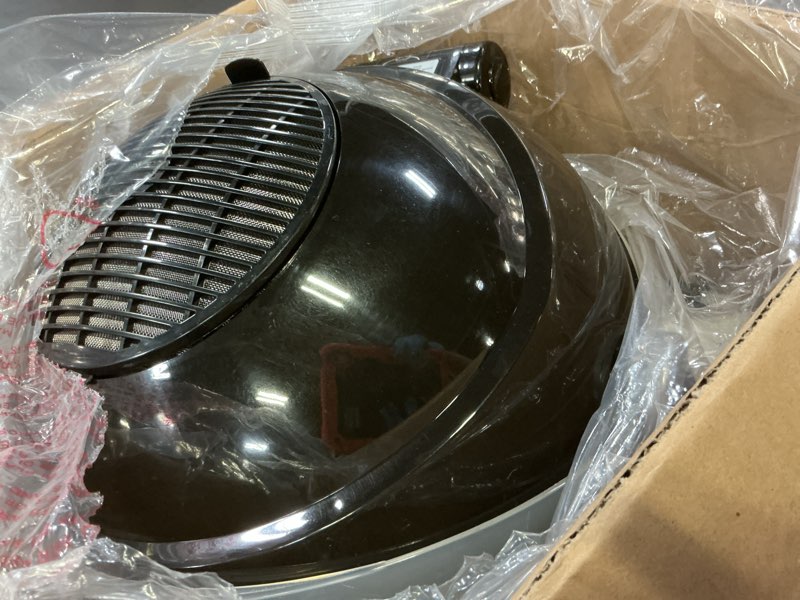 Condition photo showing Good Condition for 1875w ionic standing hair dryer, professional salon bonnet dryer on wheels, adjustable hood & height, 3 heat settings, quick shut-off rolling hair steamer machine for deep conditioning & styling, gray