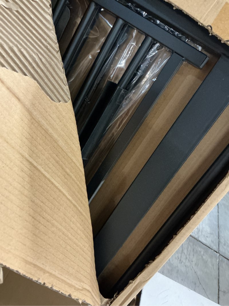 Condition photo showing Good Condition for lumizone extra tall cat gate 55.12" high pressure mounted extra wide 2025 new (17 sizes) 1.37" gap no drilling auto-close one-handed operation tall pet gate for dogs(black, 55.12" h x 29.92"-46.64" w)