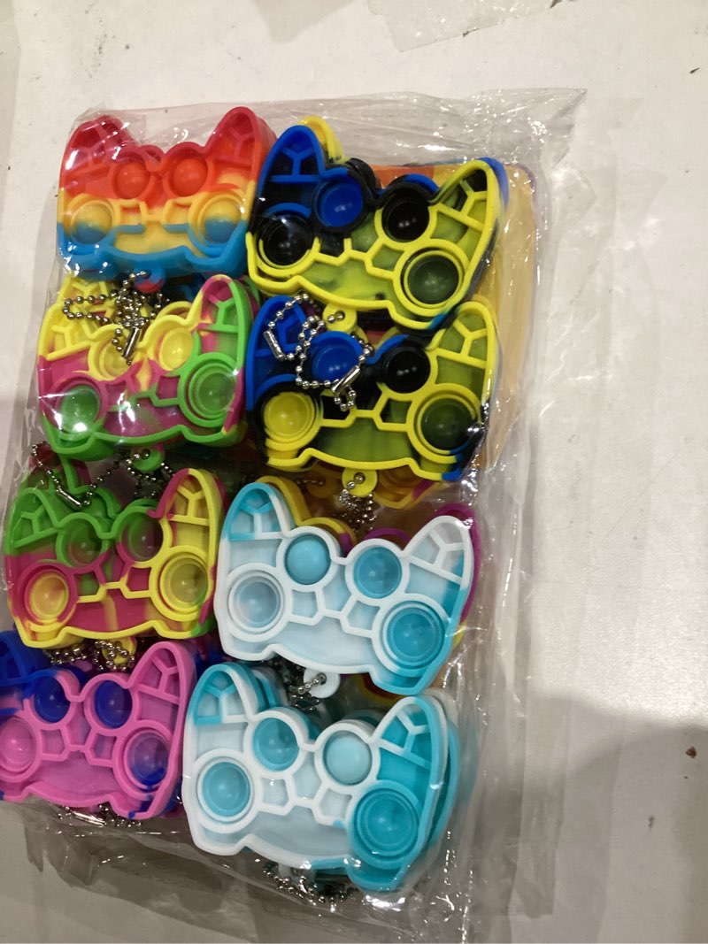 Condition photo showing New/Like New for 24 Pcs Backpack Valentines for Class, Valentines Day Cards Pop Fidget Keychain Toys Gifts for Kids Classroom School Toddler Boys Girls Valentine s Party Favors Exchange Gifts Bulk Goodie Bag Stuffers