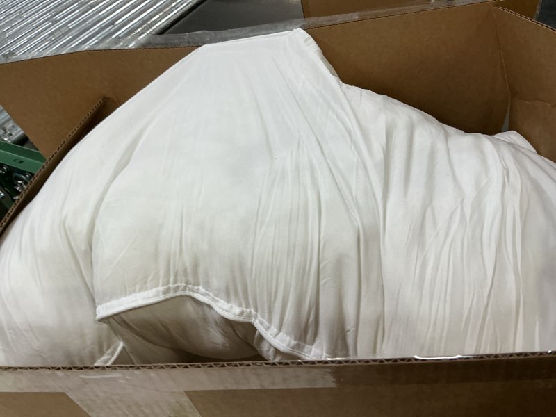 Condition photo showing As Is for (Similar to stock photo) Household 100% Jersey Cotton Pillowcase 20”x36”-Light Weight, Comfortable, Super Soft Pillow Case with Envelope Closure Set of 2 (White, King Size Pillowcase) White King Size Pillowcase
