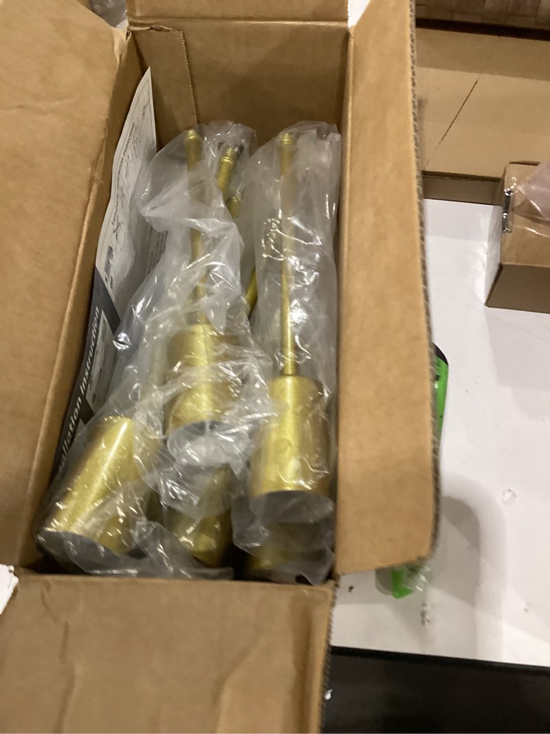 Condition photo showing As Is for Semi Flush Mount Ceiling Light Fixture, 6 Lights Modern Sputnik Chandelier Ceiling Lamp with E26 Bulb Base, Light Fixtures Ceiling Mount for Bedroom Kitchen Living Room Hallway (Gold)