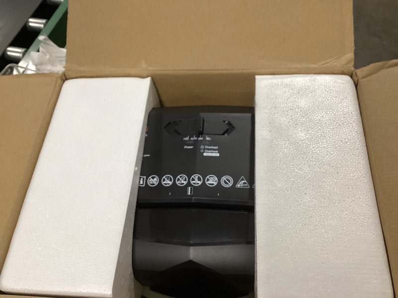 Condition photo showing Good Condition for Bonsaii 12-Sheet Micro Cut Shredders for Home Office, 60 Minute P-4 Security Level Paper Shredder for CD, Credit Card, Mails, Staple, Clip, with Jam-Proof System & 4.2 Gal Pullout Bin C266-B 12 Sheet-6 0Mins