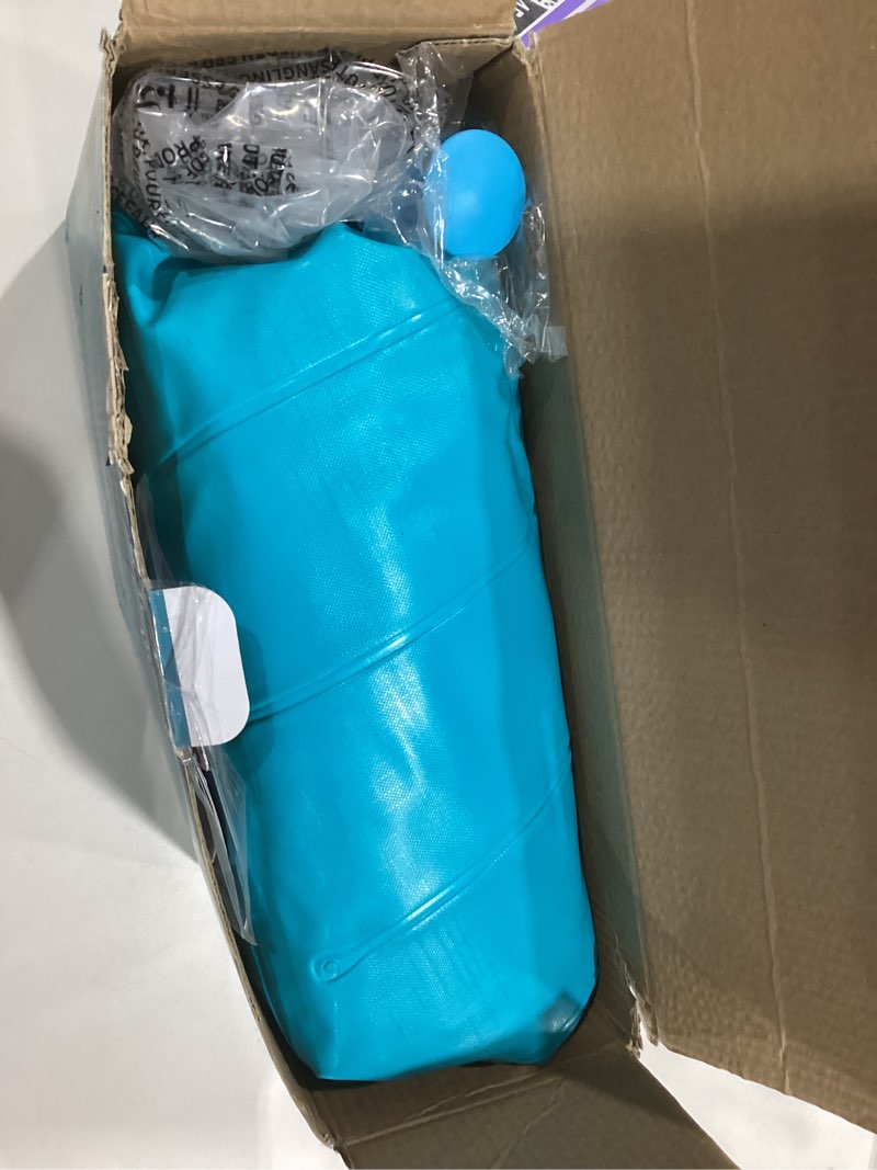 Condition photo showing As Is for Inflatable Bathing Tub for Toddler,Non Slip Safety Thick Cushion Central Seat,Portable Travel Seat Baths Baby Swimming Pool for 0-5 Year(Blue)