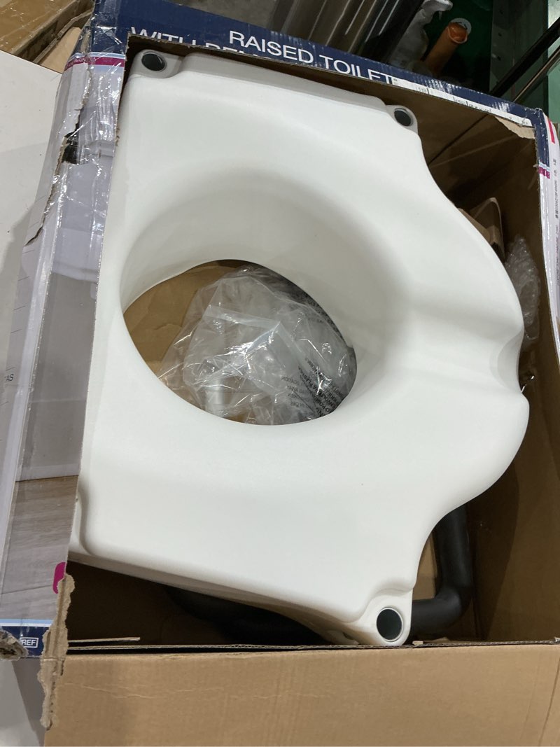 Condition photo showing Good Condition for bath safetyraised toilet seat product description: elev.toilet seat w/ remarms,rtl,1 ea