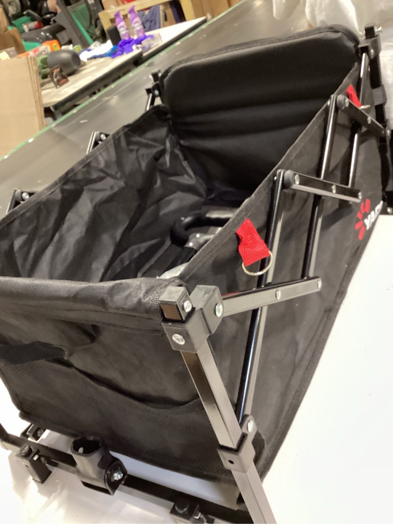 Condition photo showing Good Condition for similar to 360lbs wagons carts foldable, 240l lightweight wagon with all terrain wheels, collapsible wagon cart for grocery, camping, beach, garden & sports black 240l