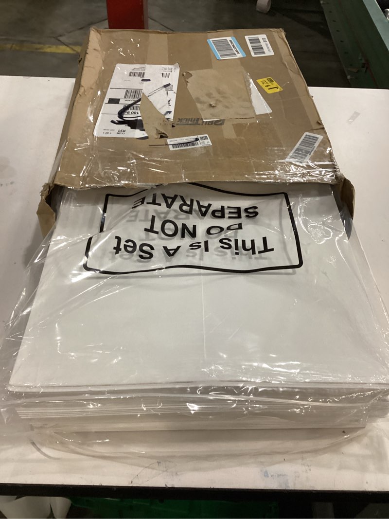 Condition photo showing As Is for ReliThick 50 Pcs 13 x 17.75 Inch Large Rigid Mailer Self Photo Document Mailers Adhesive Stay Flat White Cardboard Envelopes White Kraft Envelopes for Art Prints Cd Photos Document